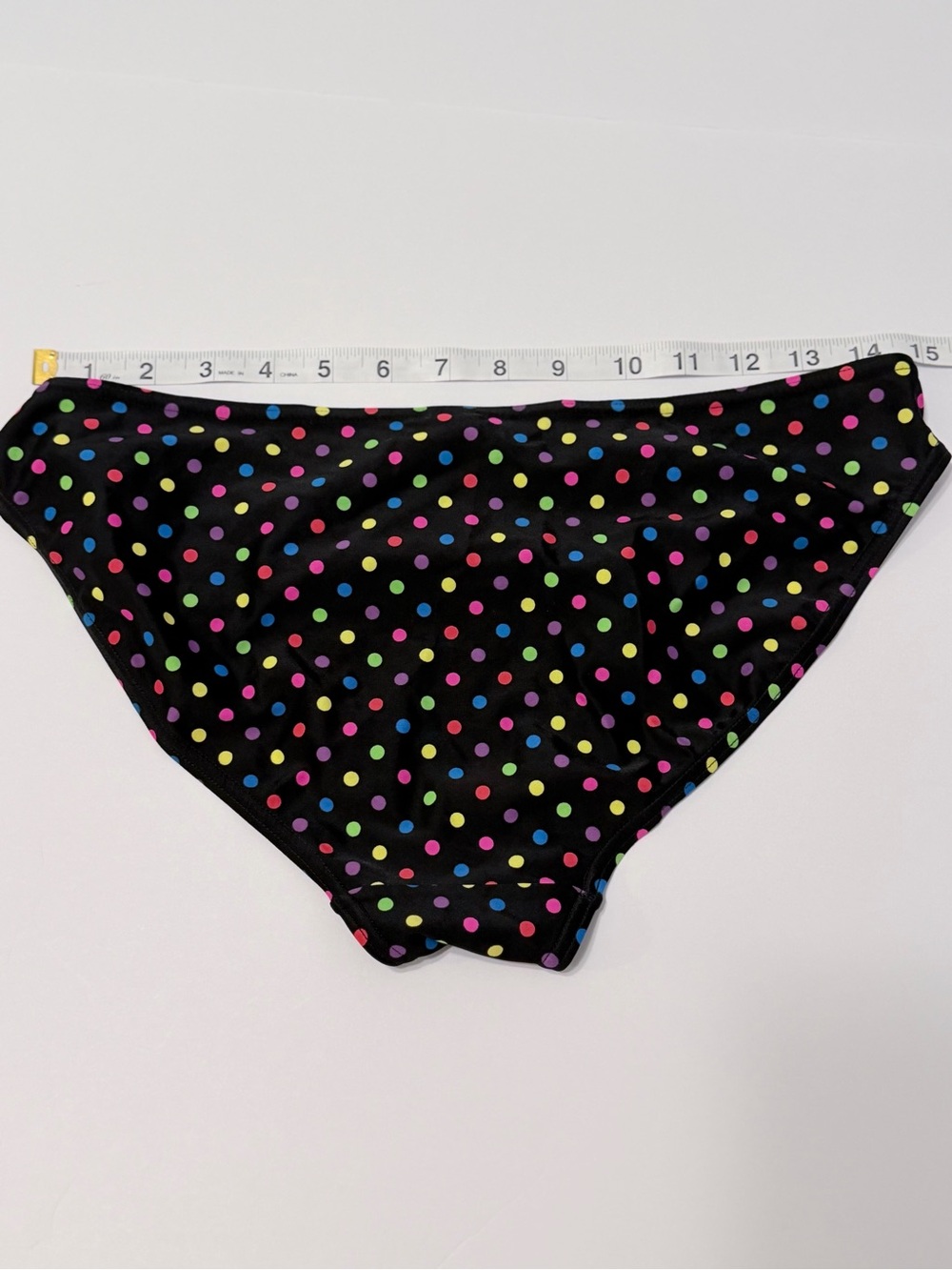Marks & Spencer Black Polka Dot Hipster Bikini Bottoms Side Tie UK 16 T52 08254 - Picture 6 of 6